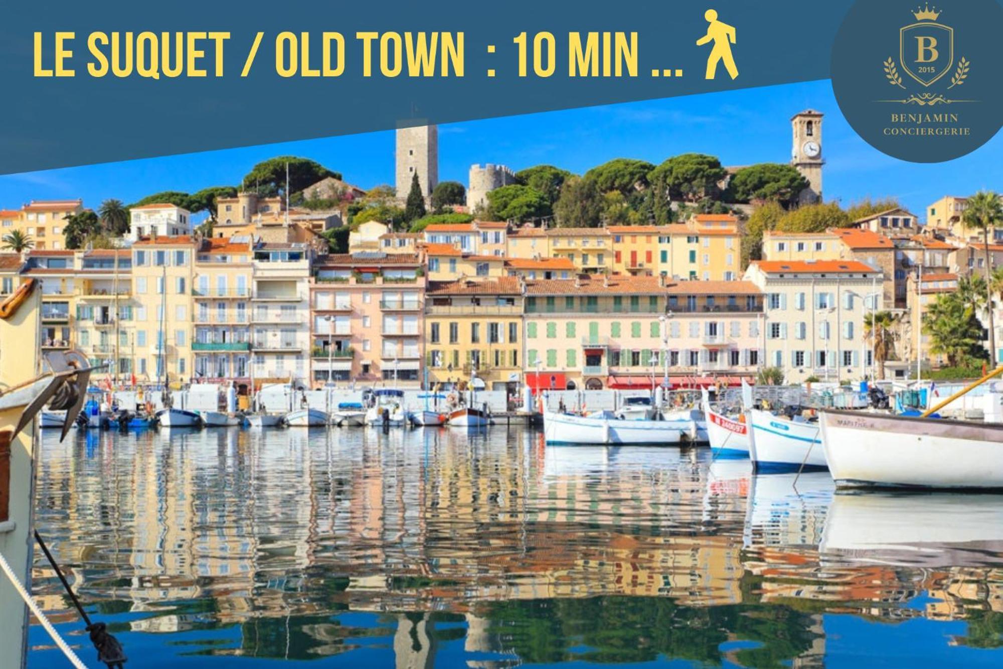 Luxury Maubourg - Vue Mer - Croisette 50M Plage - Clim - Terrasse Cannes Ngoại thất bức ảnh