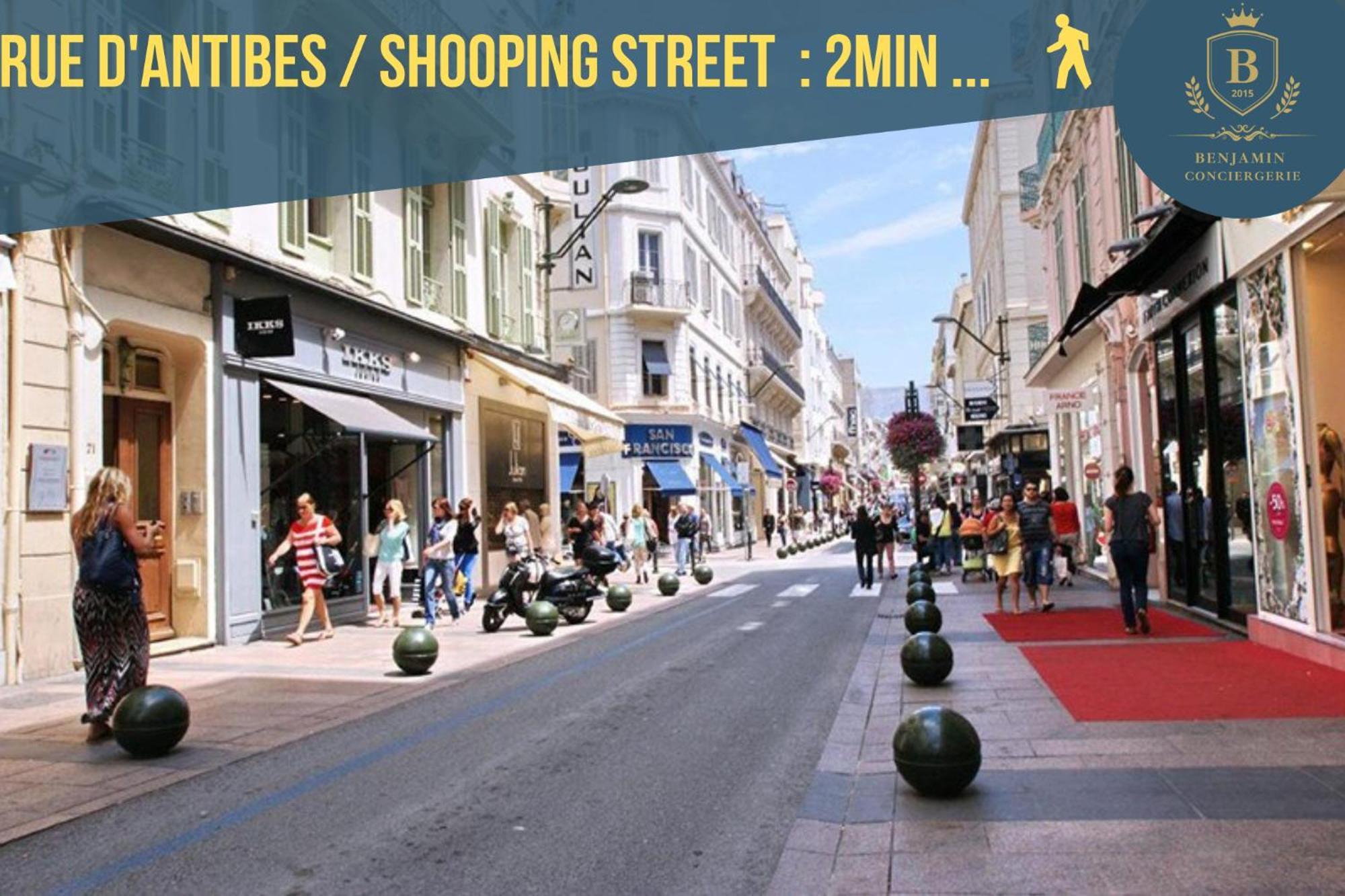 Luxury Maubourg - Vue Mer - Croisette 50M Plage - Clim - Terrasse Cannes Ngoại thất bức ảnh